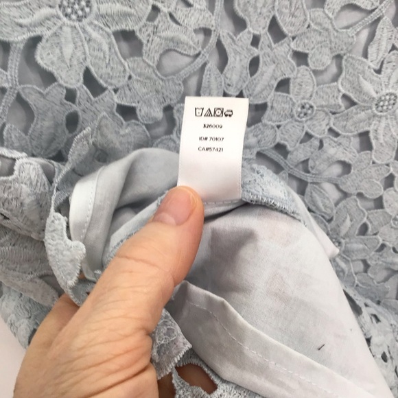 Ann Taylor LOFT Women’s Lace Sheath Dress Bodycon Light Blue Career Size 8 - Picture 9 of 9